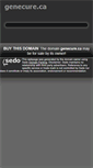 Mobile Screenshot of genecure.ca